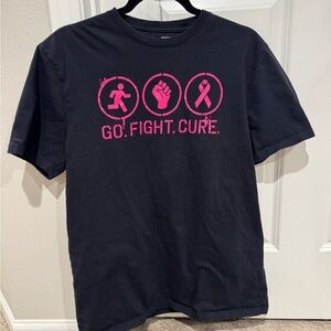 Under Armour GO FIGHT CURE T-Shirt Womens Size Medium Loose Fit